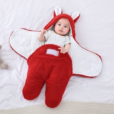 Baby Hold Newborn Thickened Out Wrap Swaddle Sleeping Bag $31.95 Dana Fashion Color: Wine red split legs Size: 62cm Baby Clothing Product information: Applicable age: Freshmen 1 month 2 months 3 months 4 months 5 months 6 months Fabric: cotton Applicable