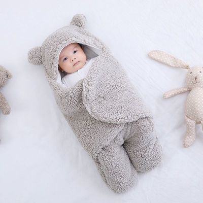 Baby Hold Newborn Thickened Out Wrap Swaddle Sleeping Bag $32.72 Dana Fashion Color: Grey lamb wool Size: 62cm Baby Clothing Product information: Applicable age: Freshmen 1 month 2 months 3 months 4 months 5 months 6 months Fabric: cotton Applicable seaso