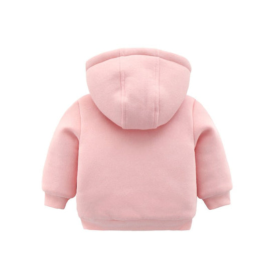 Baby hooded jacket $68.52 Dana Fashion Color: Pink Size: 100cm Baby Clothing Applicable age: 3 months 6 months 9 months 12 months 18 months 2 years old 3 years old Made of: Cotton style: Casual Collar type: round neck Applicable gender: female Whether to