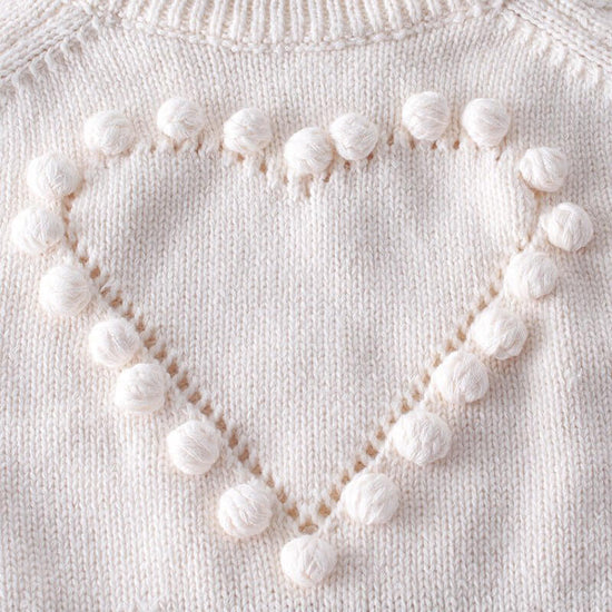 Baby Infant Handmade Love Sweater Knitted Wool Long Sleeve Bodysuit $30.50 Dana Fashion Color: Apricot Size: 66cm Baby & Mother Applicable gender: female Sleeve length: long sleeve Thickness: General Main fabric composition: cotton Main fabric ingredient