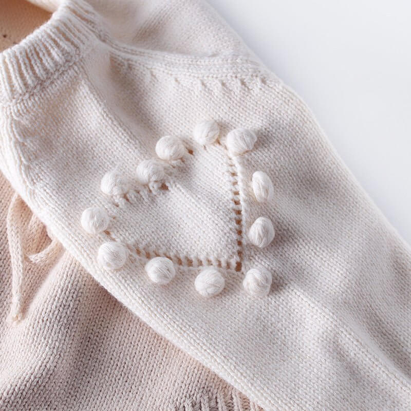 Baby Infant Handmade Love Sweater Knitted Wool Long Sleeve Bodysuit $30.50 Dana Fashion Color: Apricot Size: 66cm Baby & Mother Applicable gender: female Sleeve length: long sleeve Thickness: General Main fabric composition: cotton Main fabric ingredient