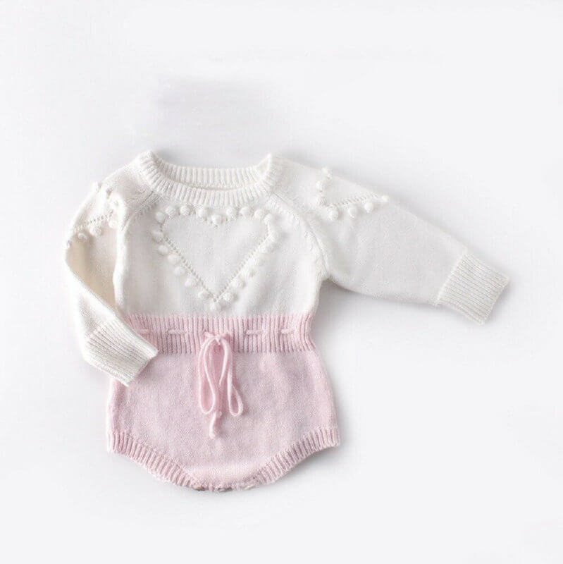 Baby Infant Handmade Love Sweater Knitted Wool Long Sleeve Bodysuit $30.50 Dana Fashion Color: Apricot Size: 66cm Baby & Mother Applicable gender: female Sleeve length: long sleeve Thickness: General Main fabric composition: cotton Main fabric ingredient