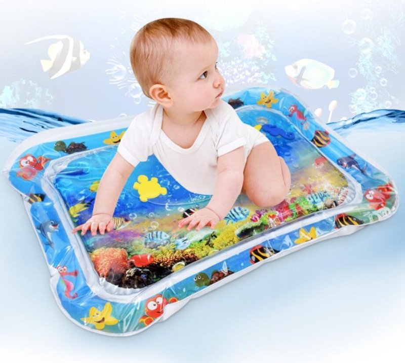 Baby Inflatable Water Mat, Infants Summer Beach Water Mat Patted Pad Water Cushion For Infants Toddlers Summer Activity Play Toys Baby Pillows $17.28 Dana Fashion style: No packaging Toys & Hobbies Overview: PVC Water-filled baby Patted pad, exercise your