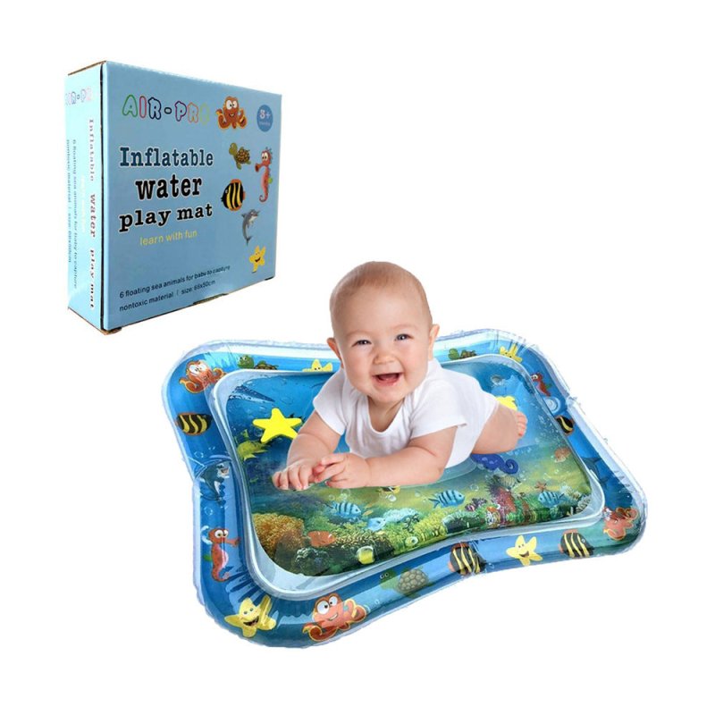 Baby Inflatable Water Mat, Infants Summer Beach Water Mat Patted Pad Water Cushion For Infants Toddlers Summer Activity Play Toys Baby Pillows $33.97 Dana Fashion style: With Box Toys & Hobbies Overview: PVC Water-filled baby Patted pad, exercise your chi