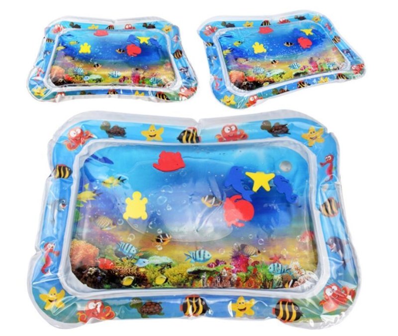 Baby Inflatable Water Mat, Infants Summer Beach Water Mat Patted Pad Water Cushion For Infants Toddlers Summer Activity Play Toys Baby Pillows $17.28 Dana Fashion style: No packaging Toys & Hobbies Overview: PVC Water-filled baby Patted pad, exercise your