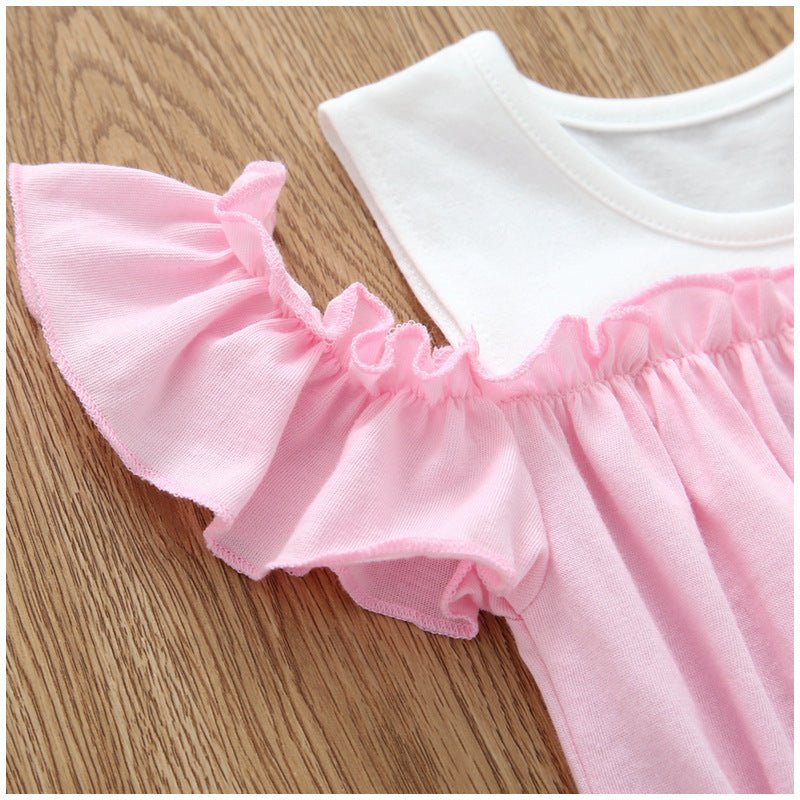 Baby Jumpsuit Short Sleeve Pure Cotton $22.60 Dana Fashion Color: Pink Size: 12M Baby Clothing Product information Brand: Beilepu Color: pink Size: 3M-24M Fabric: Optimum combed cotton Packing list Clothes*1 Size information 3M-24M Size Length Bust Should