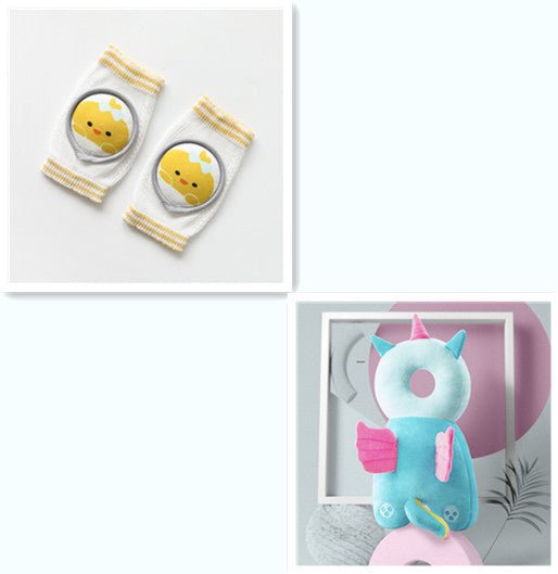 Baby Knee Pads Cartoon Accessories Doll Elbow Pads Baby Learning Set $34.28 Dana Fashion Color: Mix packing set1 Size: One size Baby Clothing Specification: Children's socks material: Combed cotton Children's socks craft: Mesh Children's socks function: B