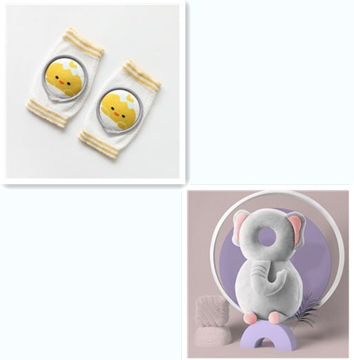 Baby Knee Pads Cartoon Accessories Doll Elbow Pads Baby Learning Set $34.60 Dana Fashion Color: Mix packing set3 Size: One size Baby Clothing Specification: Children's socks material: Combed cotton Children's socks craft: Mesh Children's socks function: B