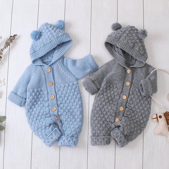 Baby knitted jumpsuit $26.03 Dana Fashion Color: Blue Size: 66cm Baby Clothing Fabric name: Knitting Main fabric composition: acrylic Main fabric composition content: 100 (%) 1. Asian sizes are 1 to 2 sizes smaller than European and American people. Choos