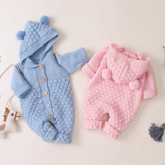 Baby knitted jumpsuit $26.03 Dana Fashion Color: Blue Size: 66cm Baby Clothing Fabric name: Knitting Main fabric composition: acrylic Main fabric composition content: 100 (%) 1. Asian sizes are 1 to 2 sizes smaller than European and American people. Choos