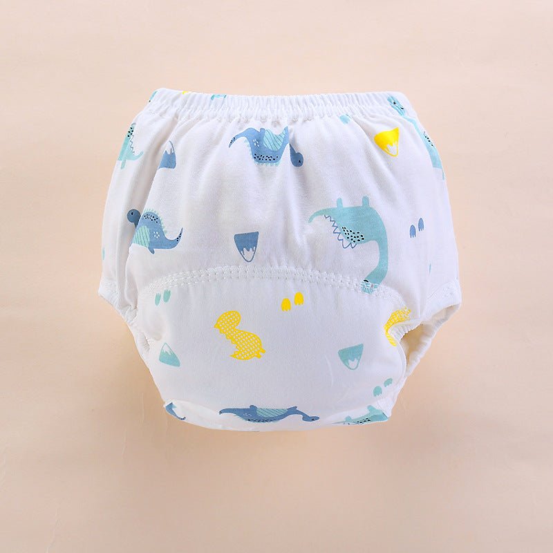 Baby Lala Breathable Urine-proof Training Pants $11.70 Dana Fashion Color: Dinosaur Size: 100yards Baby Clothing Product information: Applicable age: 6-12 months, 0-6 months Colors: dog, cow, ladybug, pink cat, lion, sheep, duck, ice cream, elephant, monk
