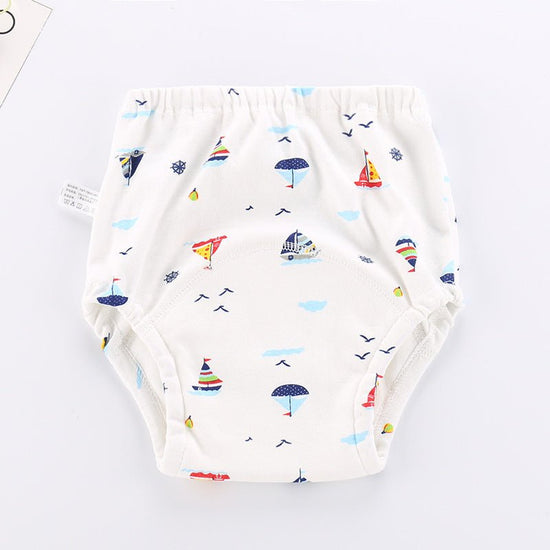 Baby Lala Breathable Urine-proof Training Pants $13.12 Dana Fashion Color: Sailboat Size: 100yards Baby Clothing Product information: Applicable age: 6-12 months, 0-6 months Colors: dog, cow, ladybug, pink cat, lion, sheep, duck, ice cream, elephant, monk