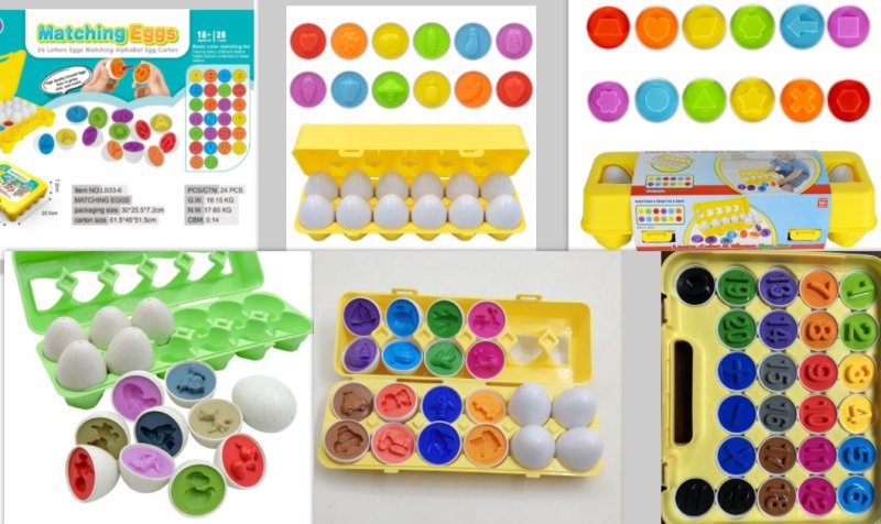 Baby Learning Educational Toy Smart Egg Toy Games Shape Matching Sorters Toys Montessori Eggs Toys For Kids Children $173.47 Dana Fashion Color: Set Toys & Hobbies Overview: 1. SORT & MATCH BY COLOR OR SHAPE: Educational egg toy is like a real egg size ma