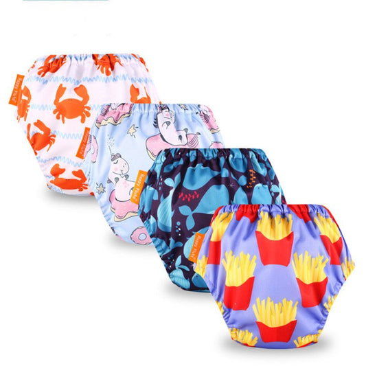 Baby Learning Pants Washable Diapers Cotton Diaper Pantsbaby Training Pants $17.36 Dana Fashion Color: 10style style: L Baby & Mother Product information: Material: Polyester Applicable age: 6-12 months, 1-3 years old, 0-6 months Applicable people: unlimi