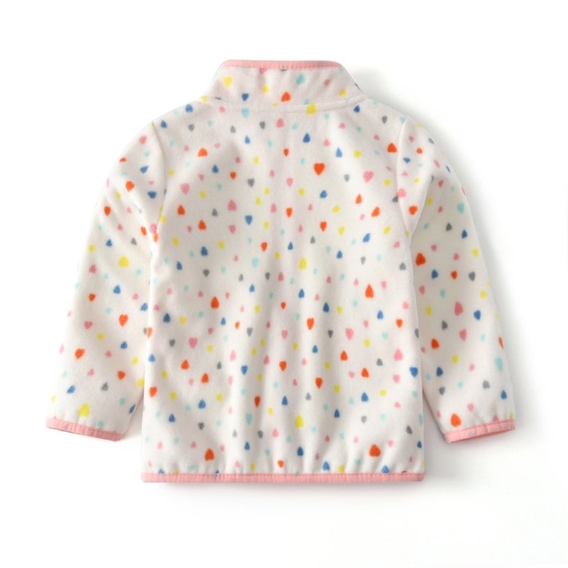 Baby Long Sleeve Stand Collar Polar Fleece Jacket $32.16 Dana Fashion Color: White Size: 100cm Baby Clothing Collar type: stand-up collar Fabric technology: fleece, soft treatment Sleeve length: long sleeve Hooded or not: not hooded Fabric name: Polar fle