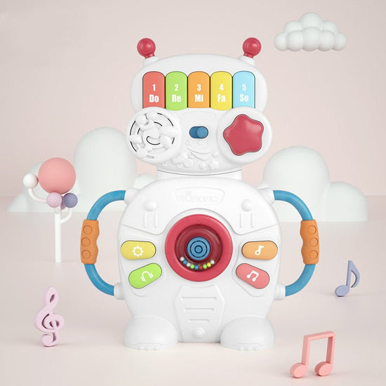 Baby Musical Keyboard $67.75 Dana Fashion Color: White Toys & Hobbies Material: ABS, pc electronic components Specification: 30.5*24*7cm Packing method: color box Ability training: Emotion, vision, intellectual development, crawling, manual brain, graspin