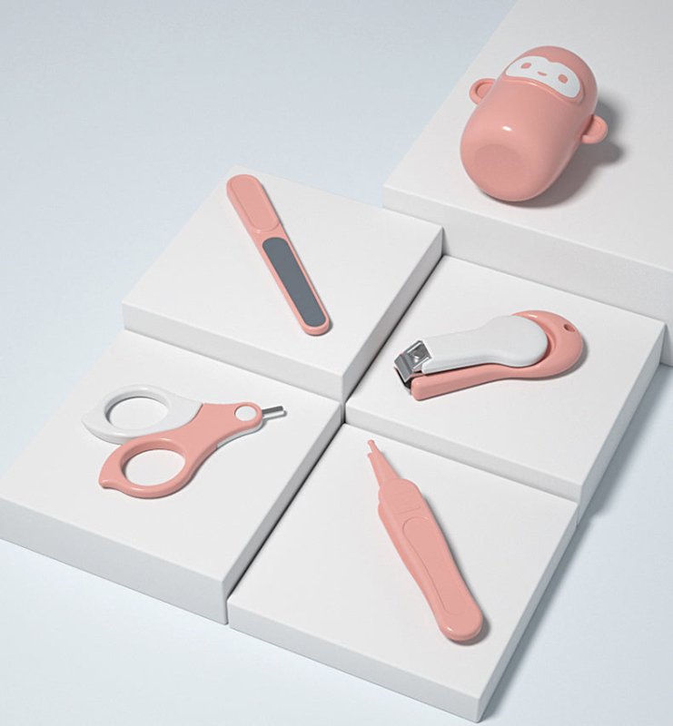 Baby nail clippers set $24.54 Dana Fashion Color: Pink monkey Baby & Mother Size: as shown Material: Silicone + Plastic + Stainless Steel Applicable age: newborn baby
