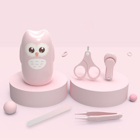 Baby nail clippers set $19.32 Dana Fashion Color: Pink owl Baby & Mother Size: as shown Material: Silicone + Plastic + Stainless Steel Applicable age: newborn baby