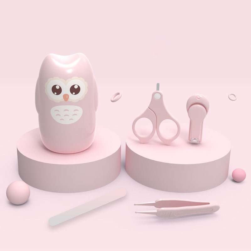 Baby nail clippers set $19.32 Dana Fashion Color: Pink owl Baby & Mother Size: as shown Material: Silicone + Plastic + Stainless Steel Applicable age: newborn baby
