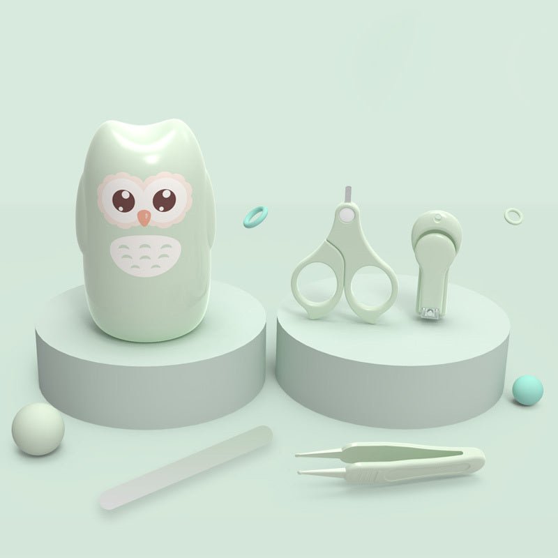 Baby nail clippers set $19.41 Dana Fashion Color: Green owl Baby & Mother Size: as shown Material: Silicone + Plastic + Stainless Steel Applicable age: newborn baby