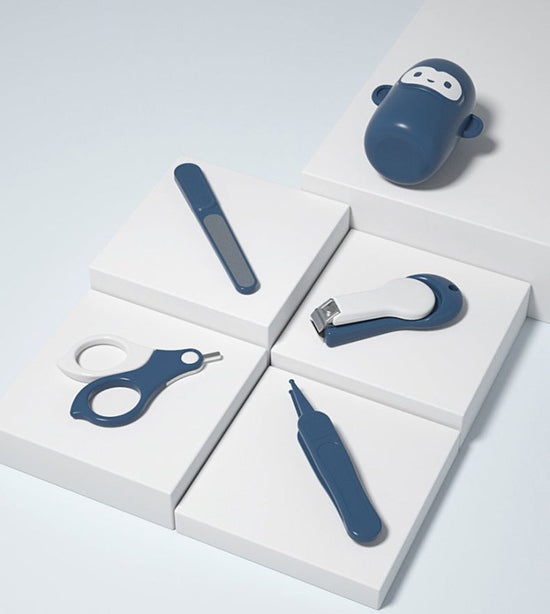 Baby nail clippers set $25.44 Dana Fashion Color: Blue monkey Baby & Mother Size: as shown Material: Silicone + Plastic + Stainless Steel Applicable age: newborn baby
