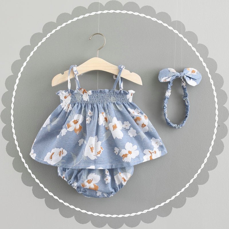 Baby New Summer Korean Princess Dress Baby Skirt Girl Dress Suit $14.76 Dana Fashion Color: Blue Child size: 100cm Baby Clothing Product information Skirt category: dress Fabric name: Cotton Pattern: Flowers Skirt style: strap skirt Size Information Size: