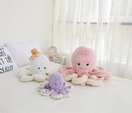 Baby Octopus Plush Toy $18.13 Dana Fashion Color: Light Brown high: 18 cm Toys & Hobbies Filling material: PP cotton Plush classification: short plush Filling material: PP cotton Plush classification: short plush