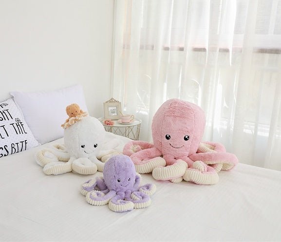 Baby Octopus Plush Toy $18.13 Dana Fashion Color: Light Brown high: 18 cm Toys & Hobbies Filling material: PP cotton Plush classification: short plush Filling material: PP cotton Plush classification: short plush