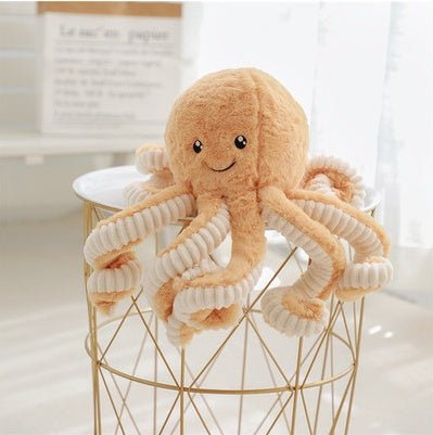 Baby Octopus Plush Toy $18.13 Dana Fashion Color: Light Brown high: 18 cm Toys & Hobbies Filling material: PP cotton Plush classification: short plush Filling material: PP cotton Plush classification: short plush