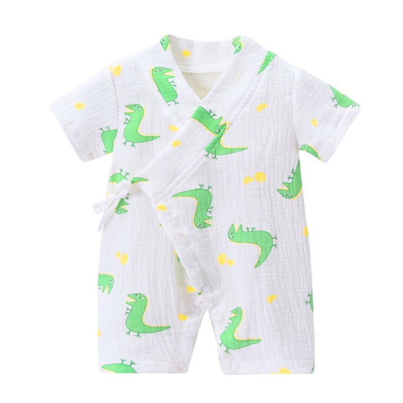 Baby Onesies Summer Thin Baby Romper Romper $28.15 Dana Fashion Color: Dinosaur Size: 59cm Style: Short Baby Clothing Product information: Applicable gender: neutral/male and female Sleeve length: long sleeve Hooded or not: detachable with cap Thickness: