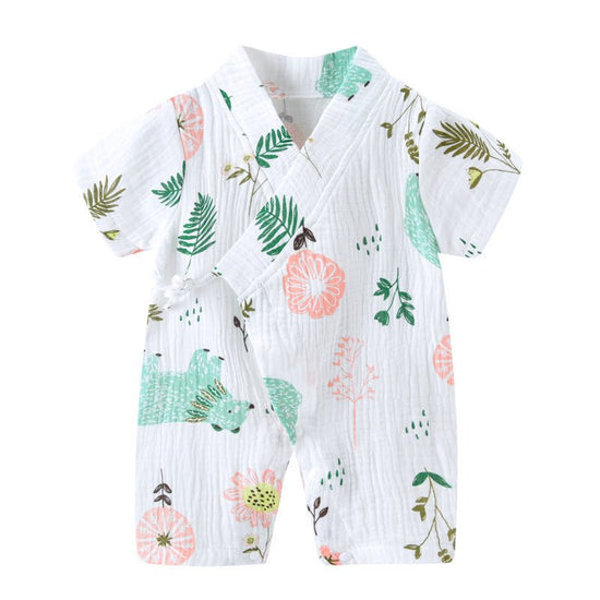 Baby Onesies Summer Thin Baby Romper Romper $28.15 Dana Fashion Color: Bear Size: 59cm Style: Short Baby Clothing Product information: Applicable gender: neutral/male and female Sleeve length: long sleeve Hooded or not: detachable with cap Thickness: Thin