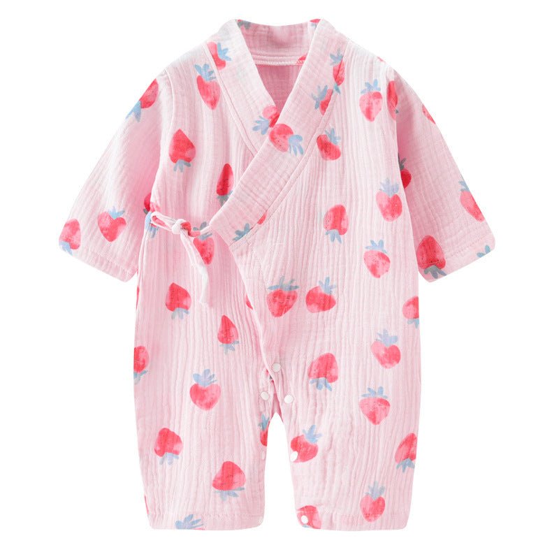 Baby Onesies Summer Thin Baby Romper Romper $33.35 Dana Fashion Color: Bear Size: 59cm Style: Long Baby Clothing Product information: Applicable gender: neutral/male and female Sleeve length: long sleeve Hooded or not: detachable with cap Thickness: Thin
