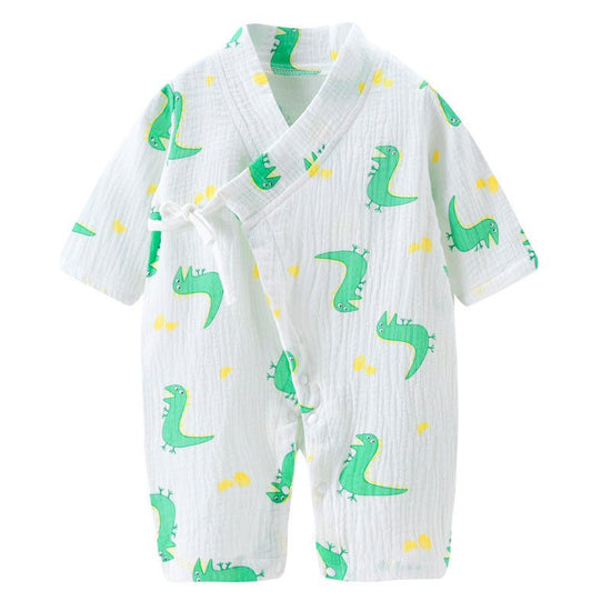 Baby Onesies Summer Thin Baby Romper Romper $33.35 Dana Fashion Color: Dinosaur Size: 59cm Style: Long Baby Clothing Product information: Applicable gender: neutral/male and female Sleeve length: long sleeve Hooded or not: detachable with cap Thickness: T