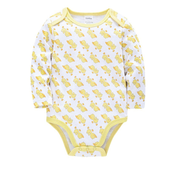 Baby Onesies $9.92 Dana Fashion Color: Little yellow duck HY2423 Child size: 0 3 Baby Clothing Product information: Fabric Name: Knitting Applicable gender: neutral/male and female Sleeve length: long sleeve Whether the hair/excess thread ends are trimmed