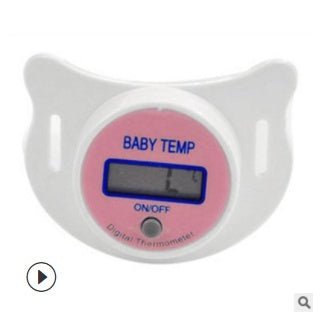 Baby pacifier digital thermometer $18.59 Dana Fashion Color: Pink Baby & Mother The pacifier thermometer is specially designed for infants and toddlers. According to the physiological characteristics of infants and toddlers, using microcomputer technology