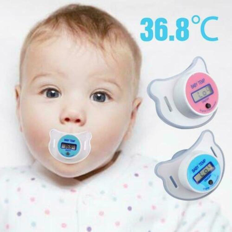Baby pacifier digital thermometer $19.41 Dana Fashion Color: Blue Baby & Mother The pacifier thermometer is specially designed for infants and toddlers. According to the physiological characteristics of infants and toddlers, using microcomputer technology