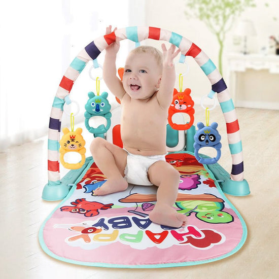 Baby Pedals Fitness Racks Piano Toys $52.62 Dana Fashion Color: Mint green Toys & Hobbies Product information Toy material: plastic Ability training Emotion, vision, intellectual development, crawling, manual brain, grasping, sensory, hand-eye coordinatio