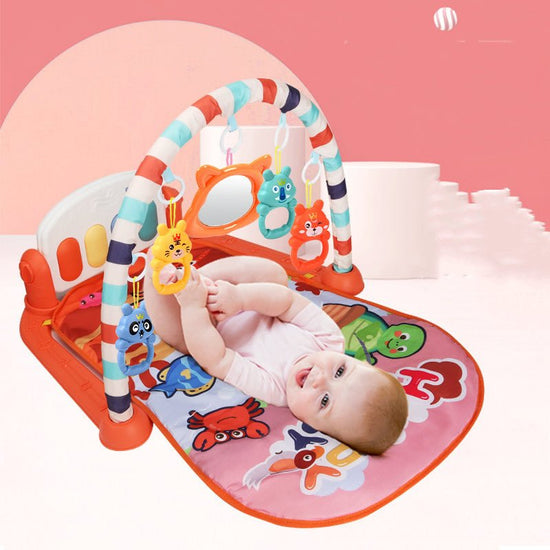 Baby Pedals Fitness Racks Piano Toys $52.62 Dana Fashion Color: Mint green Toys & Hobbies Product information Toy material: plastic Ability training Emotion, vision, intellectual development, crawling, manual brain, grasping, sensory, hand-eye coordinatio