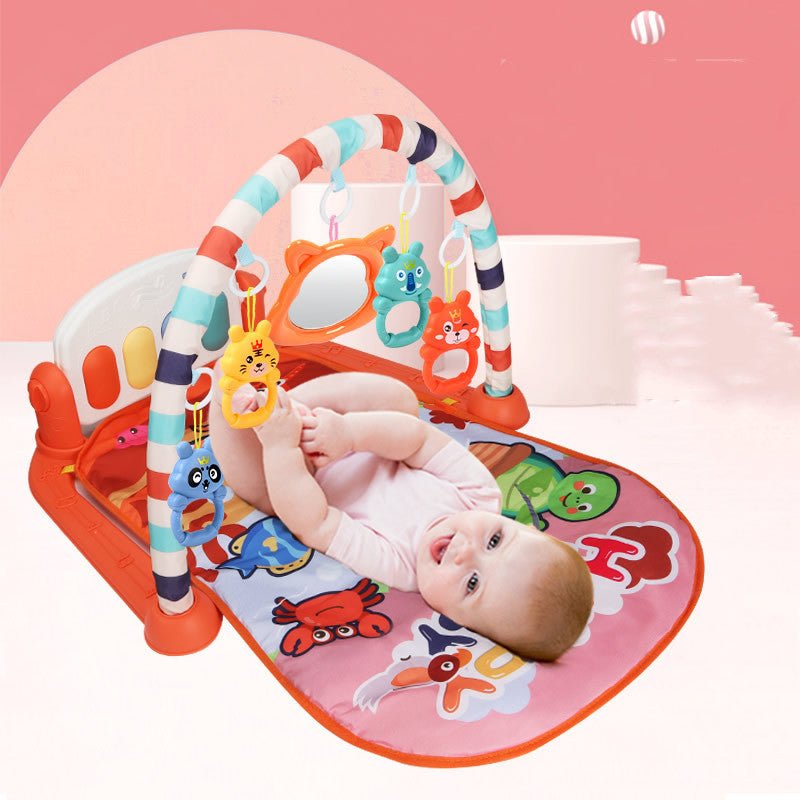 Baby Pedals Fitness Racks Piano Toys $52.62 Dana Fashion Color: Mint green Toys & Hobbies Product information Toy material: plastic Ability training Emotion, vision, intellectual development, crawling, manual brain, grasping, sensory, hand-eye coordinatio