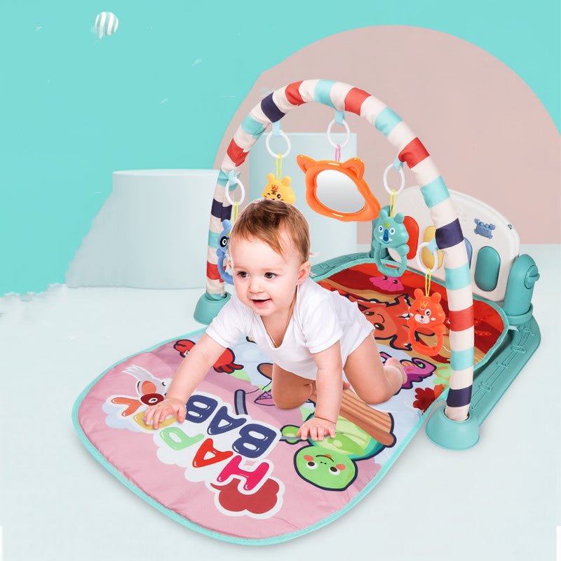 Baby Pedals Fitness Racks Piano Toys $52.62 Dana Fashion Color: Mint green Toys & Hobbies Product information Toy material: plastic Ability training Emotion, vision, intellectual development, crawling, manual brain, grasping, sensory, hand-eye coordinatio