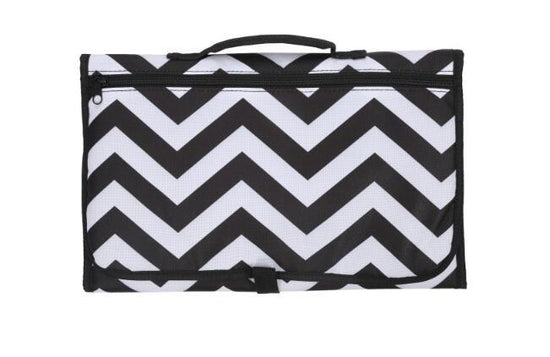 Baby Portable Foldable Washable Compact Travel Nappy Diaper Changing Mat Waterproof Baby Floor Mat Change Play Mat & Storage Bag $46.31 Dana Fashion Color: White black Baby & Mother Overview: - You can put paper towels, diapers and other items inside and