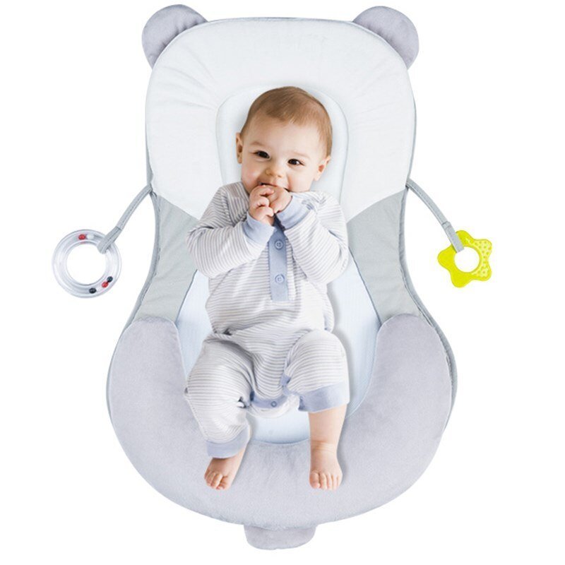 Baby Positioning Pad Sleeping Pad Anti-Deflection Head Correction Pillow $120.09 Dana Fashion Color: Grey Baby & Mother Product Information Pillow Type: Stereotyped Pillow Pillow Shape: Sleeping Pad Shaped Pillow Pillow Filling: Polyester Fiber Suitable S