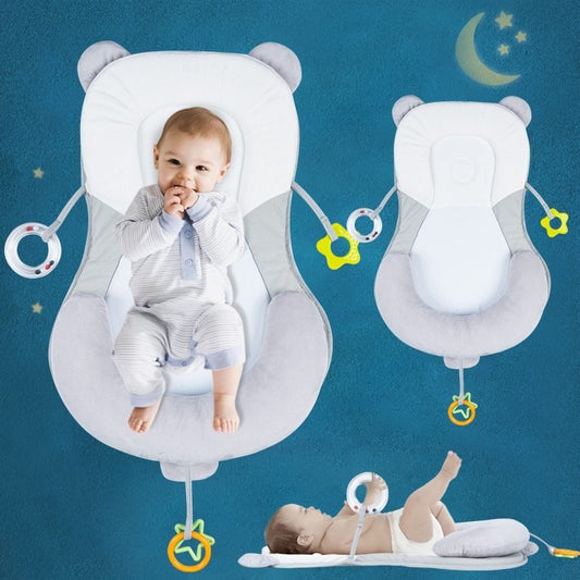 Baby Positioning Pad Sleeping Pad Anti-Deflection Head Correction Pillow $120.09 Dana Fashion Color: Grey Baby & Mother Product Information Pillow Type: Stereotyped Pillow Pillow Shape: Sleeping Pad Shaped Pillow Pillow Filling: Polyester Fiber Suitable S
