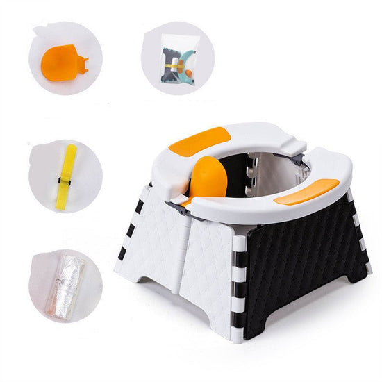 Baby Potty Training Seat Kids Toddler Outdoor Portable Folding Toilet Urinal Pot $118.31 Dana Fashion Color: White Baby & Mother Overview: Easy to Carry: The portable toilet is light and foldable. After folding, the volume is small and can be placed in a
