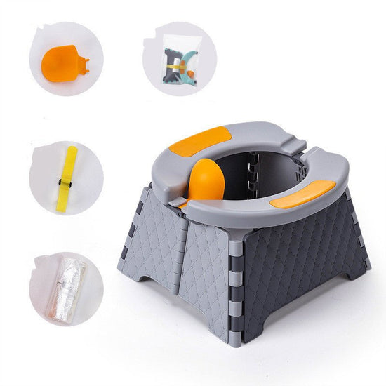 Baby Potty Training Seat Kids Toddler Outdoor Portable Folding Toilet Urinal Pot $118.31 Dana Fashion Color: Grey Baby & Mother Overview: Easy to Carry: The portable toilet is light and foldable. After folding, the volume is small and can be placed in a b