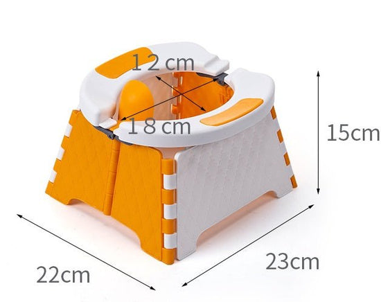 Baby Potty Training Seat Kids Toddler Outdoor Portable Folding Toilet Urinal Pot $119.70 Dana Fashion Color: Blue Baby & Mother Overview: Easy to Carry: The portable toilet is light and foldable. After folding, the volume is small and can be placed in a b