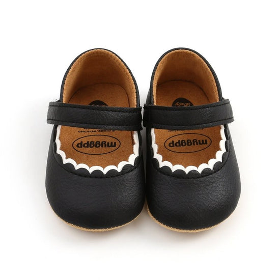 Baby Princess Shoes, Women's Baby Shoes, Toddler Shoes $16.67 Dana Fashion Color: Black Size: 11 Baby & Mother Product Information Pattern: Plain Thickness: Normal Thick Tube Height: Low Tube How To Wear: Velcro Color: White, Black, Fan Wood, Lemon Yellow