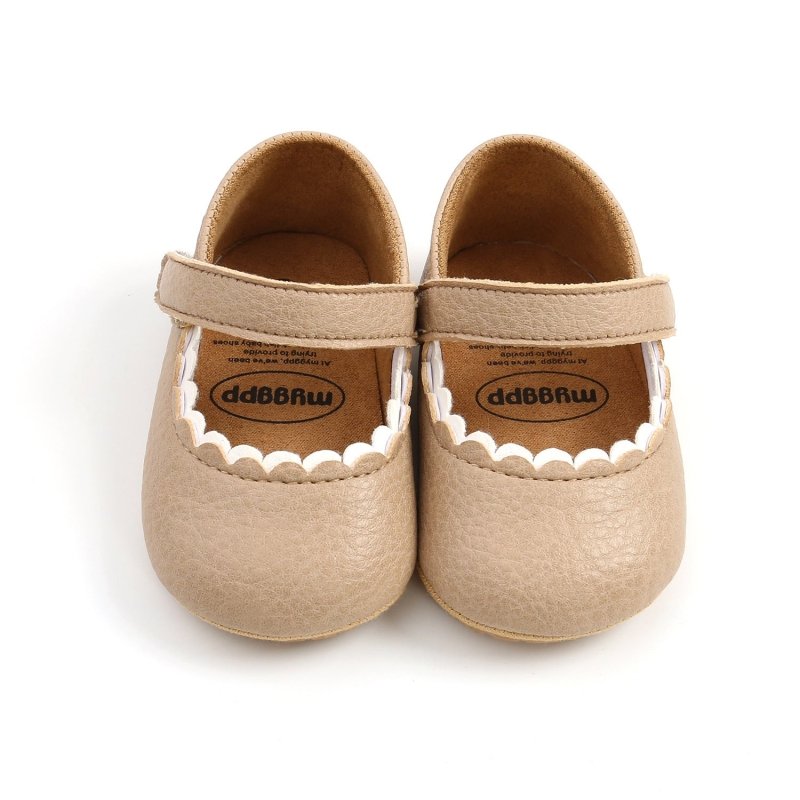 Baby Princess Shoes, Women's Baby Shoes, Toddler Shoes $16.67 Dana Fashion Color: Fan wood Size: 11 Baby & Mother Product Information Pattern: Plain Thickness: Normal Thick Tube Height: Low Tube How To Wear: Velcro Color: White, Black, Fan Wood, Lemon Yel