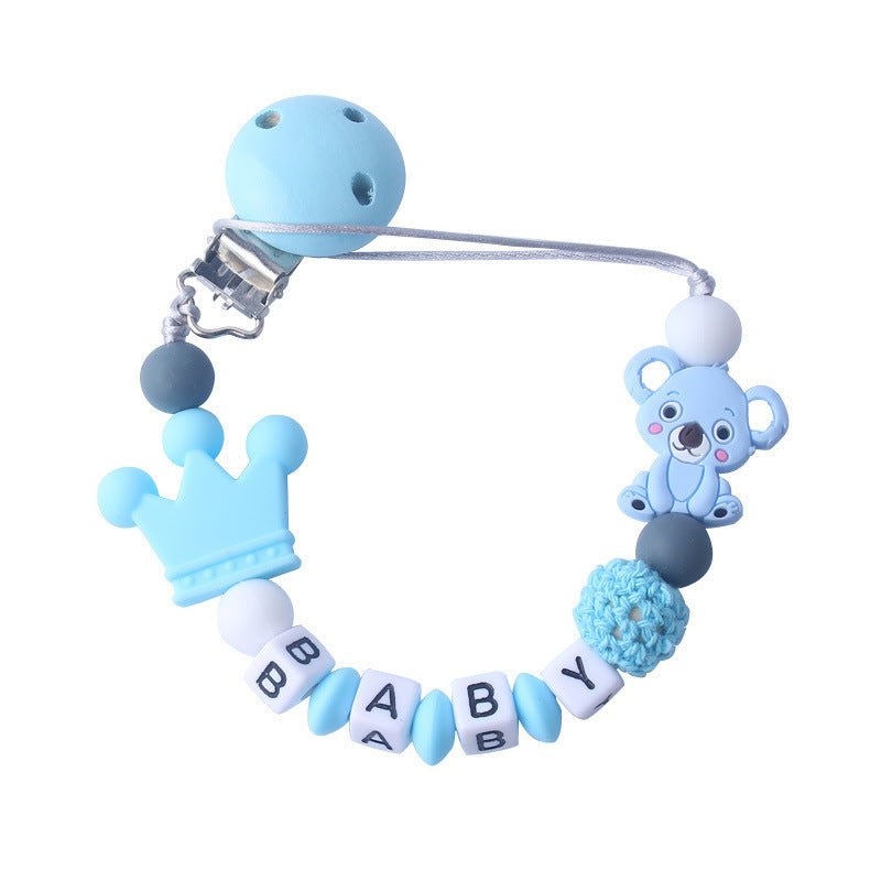 Baby products pacifier clip $26.27 Dana Fashion Color: Blue Within 4letters: 10 letters Baby & Mother Note: 1. Please leave a message on the order pages for the baby name you want when you place the order. If there is no message on the order pages, we wil