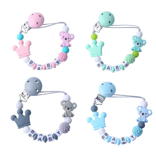 Baby products pacifier clip $26.27 Dana Fashion Color: Blue Within 4letters: 10 letters Baby & Mother Note: 1. Please leave a message on the order pages for the baby name you want when you place the order. If there is no message on the order pages, we wil